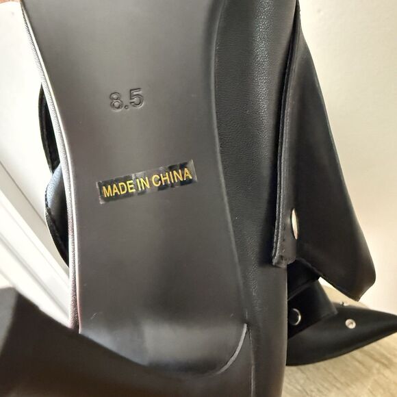 Eusibb Slouch Pointed Toe Knee High Boots Stiletto 8.5 Heel Pull On Convertible - Picture 11 of 17